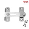 Steel Padlock Clasp Security Silent Gate Buckle Cabinet Catches Hasp Door Bolt Window Catch Lock