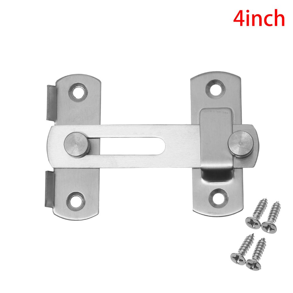 Steel Padlock Clasp Security Silent Gate Buckle Cabinet Catches Hasp Door Bolt Window Catch Lock