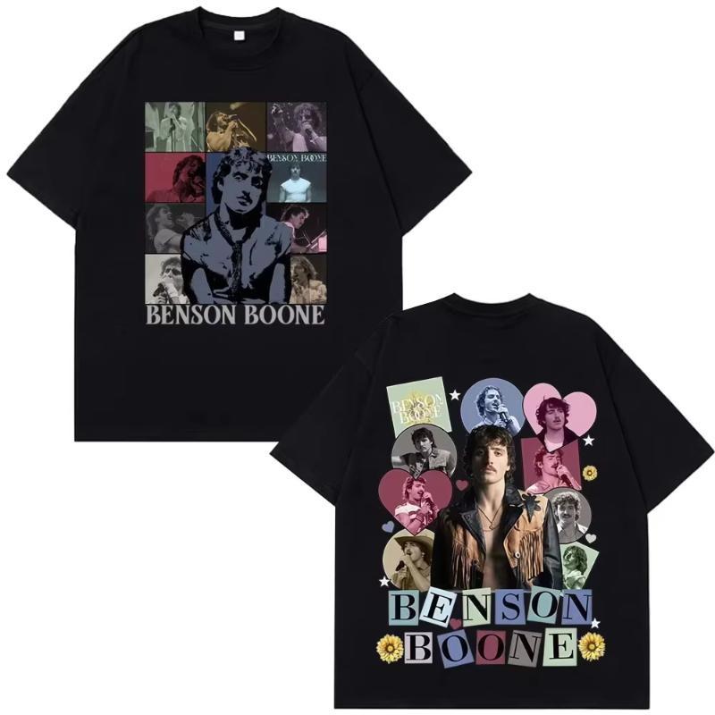 Benson Boone American Heart Tour Vintage Graphic Tshirt Unisex Women Hiphop T Shirt Summer Casual High Quality Tshirt