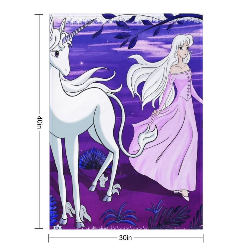The Last Unicorn Lady Amalthea Throw Blanket Blankets For Baby Quilt Summer Flannels Blankets