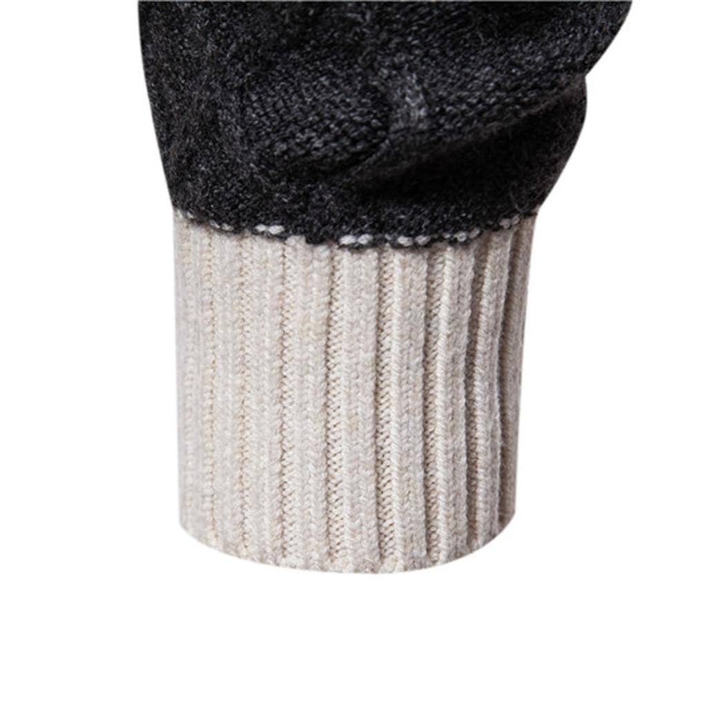 Мода для отдыха с длинным рукавом Slim Fit вязаный свитер пуловер свитер