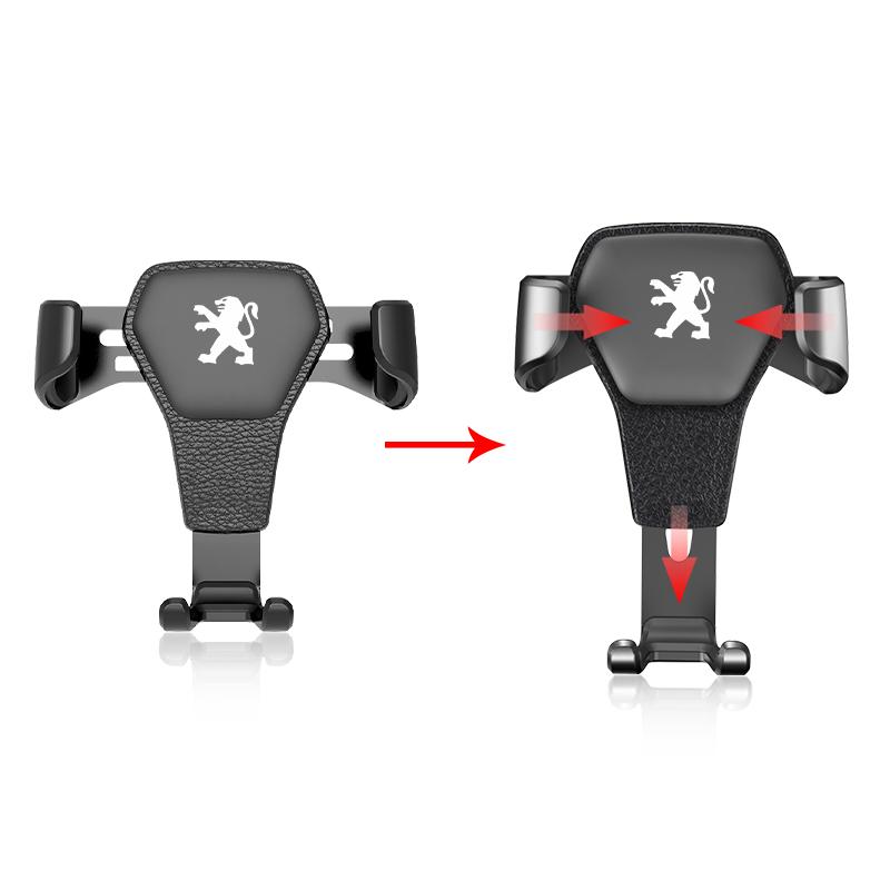 Автомобильный держатель для телефона на вентиляционное отверстие GPS-навигация Мобильный Автостайлинг Для Peugeot 308 408 508 RCZ 208 3008 2008 206 207 108 406 407 408 206 207 208 306 307