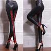 Fashion Clothes Sexy Women Matte High Waist Tight Imitation Leather Pants