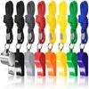 12Pcs Colored Sports Whistles with Lanyard Loud Crisp Sound High Decibel Compact Size Portable Referee Whistles