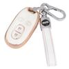 [YANMW] Alto Key Case Compatible Suzuki Wagon R Stingray Key Cover Lukes Smart Key Case Solio Key Holder, Golden White