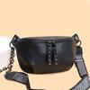 Genuine Leather Moon Chest Bag for Women Luxury Brand Crossbody Sac Female Soft Cowhide Shoulder Messenger Bags Waist Packs Hot