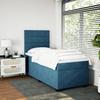 Maison Exclusive - Sommier à lattes de lit avec matelas bleu 90x190 cm velours