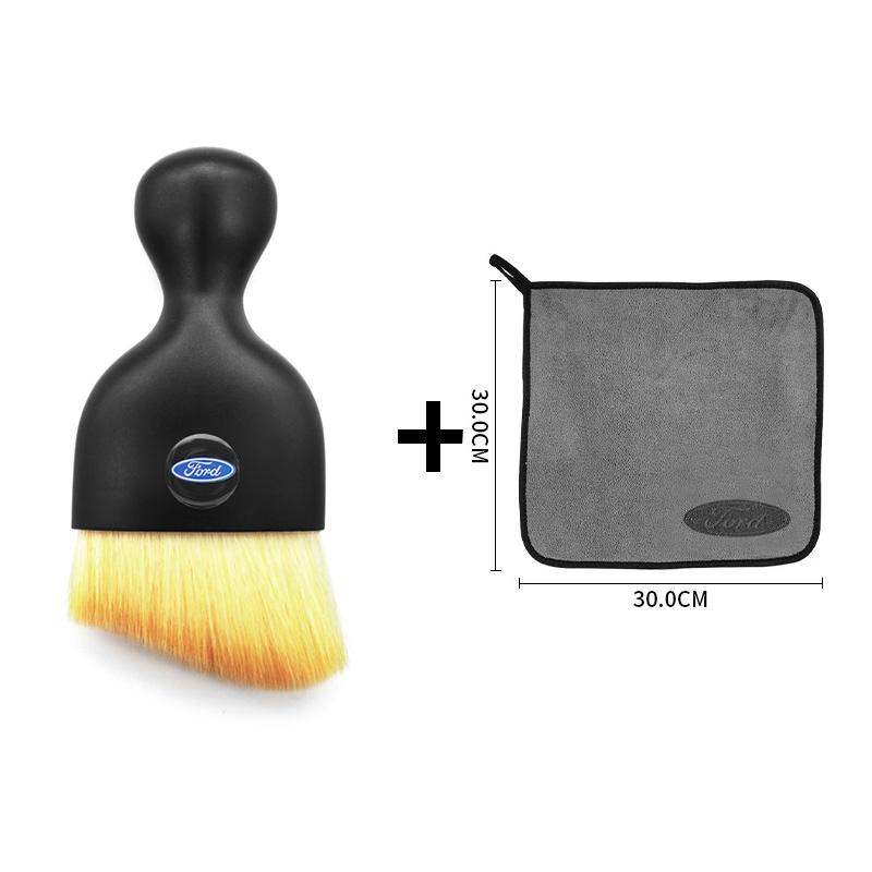 AKN1 For Ford Ranger Focus Kuga Mustang Mondeo Fusion Microfiber Rag Car Wash Towel Cleaning Drying Cloth Cleaning Brush Accessories