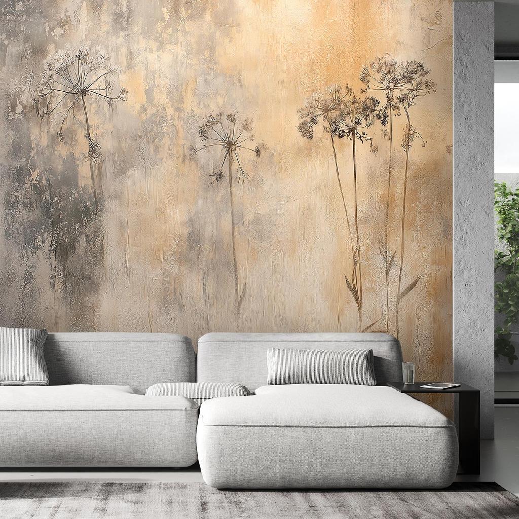 Wallpaper Plants In Misty Grass