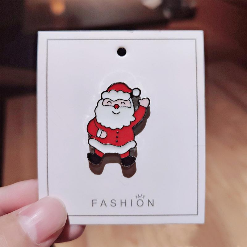 Рождественский Лось Санта-Клаус Xms Елка Снеговик Для Пальто Рубашки Сумки Сплав Подарочные Ювелирные Изделия