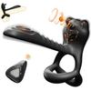 Vibrating Penis Ring with Clitoral Stimulator with Remote Control, Men's Erotic Products, Couples Products, Men's and Women's Erotic Products