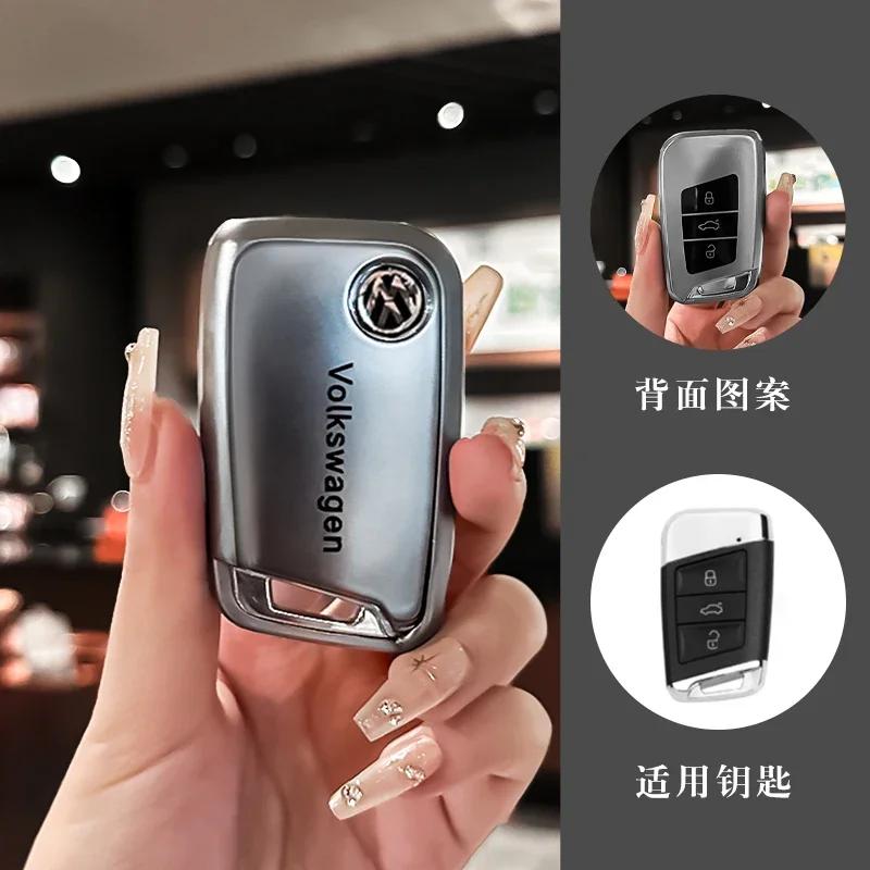 Для VOLKSWAGEN VW Чехол-держатель для ключа автомобиля из ТПУ Оболочка Брелок для VW Volkswagen Passat B6 B7 B8 CC Arteon Magotan GTE Автомобильный брелок