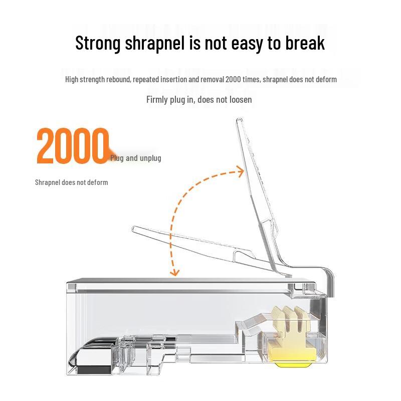 Ugreen Неэкранированные коннекторы RJ45 Cat6 (Упаковка 100 шт.)