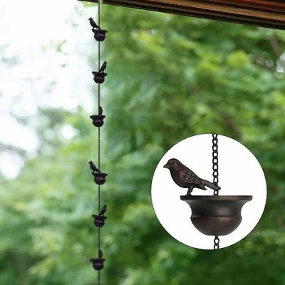 Дождевая цепочка Bird для балконов добавит красоты и спокойствия вашему открытому пространству.