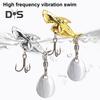 3.8CM/10G Metal Shark Fishing Lure with Spinner Sequin Treble Hooks Long Casting Artificial Hard Bait Freshwater Saltwater Trout Bass Fishing