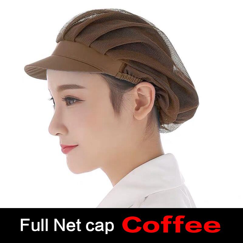 1 шт. дышащая рабочая одежда, шапки, сетчатые кепки, эластичные кепки для мастерской, официант, повар, кухня, мужчины, женщины