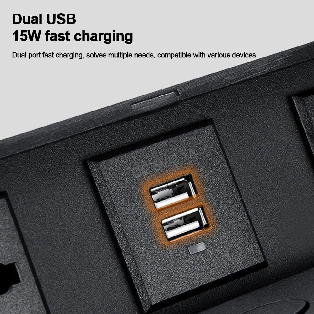 Metal Panel Table Top Recess Outlet Three-Hole Hidden Table Socket  Multimedia Desktop
