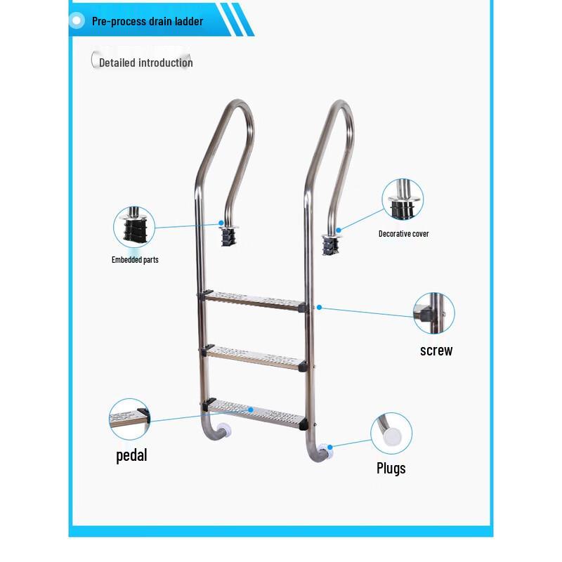 Jun Ding Ying SF-515 Embedded Swimming Pool Ladder