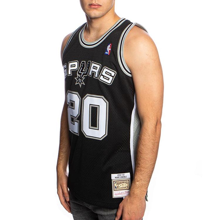 Mitchell & Ness Баскетбольная майка Мужская SMJYAC18102-SASBLCK02MGN