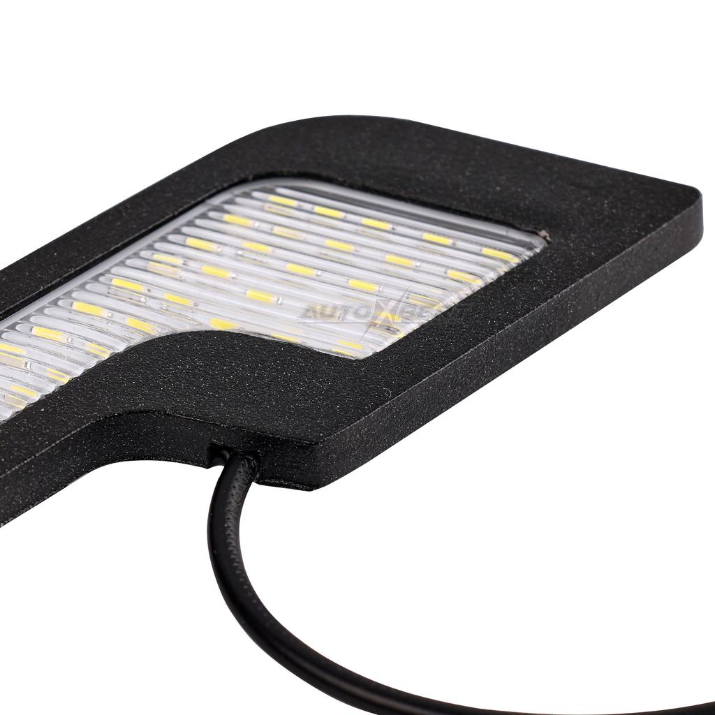 2x LR 72 LED White 12V Car Universal Decorative Light Bar DRL Strip Bright Daytime Running Light Front Bumper Fog Driving Lamp