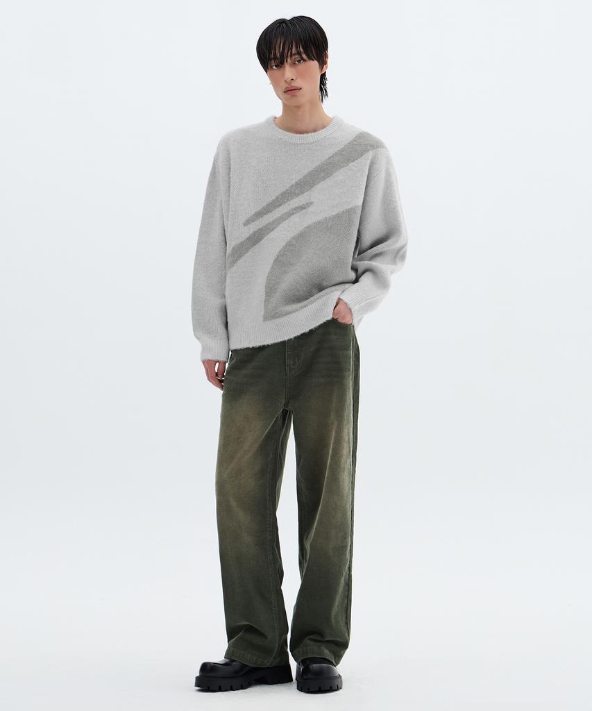 FILLUMINATE Symbol Jacquard Round Knit - Grey