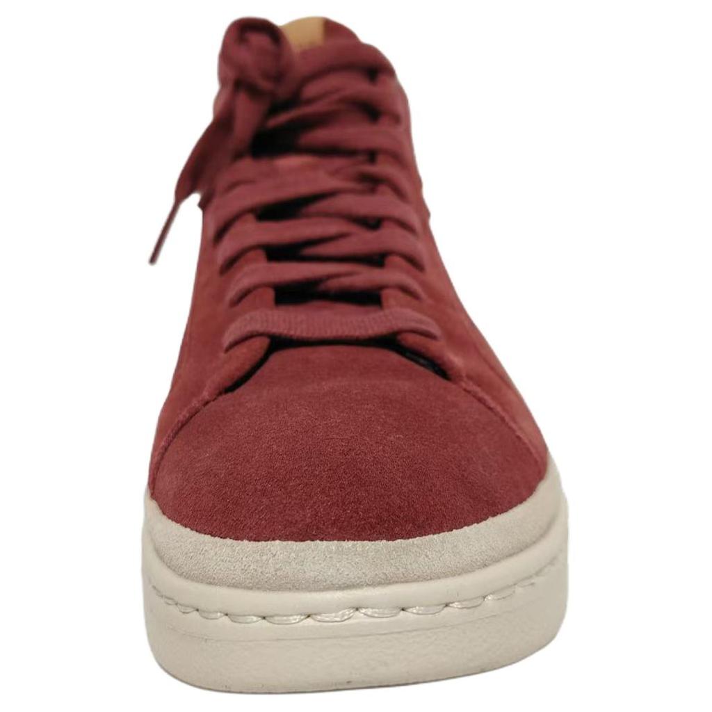 UGG Кожаный Замш Cali Высокие Скейтбордические Кроссовки Мужские Темно-Красные 1020137-PNR