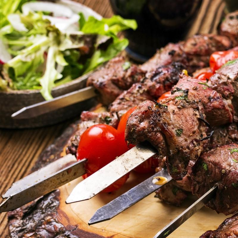 6 шт. Игла для сверления из нержавеющей стали с большой деревянной ручкой и плоской ручкой для барбекю, расширенная, очень толстая, 42 см, коммерческий знак для бараньей ноги