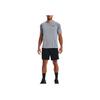 Under Armour Solid Color Brand Logo Crew Neck Short Sleeve T-Shirt Men Tops Gray 1328190-035