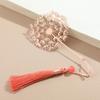 Sunflower Metal Hollow Book Mark Hollow Tassel Pagination Mark Creative Book Clip  School Supplies