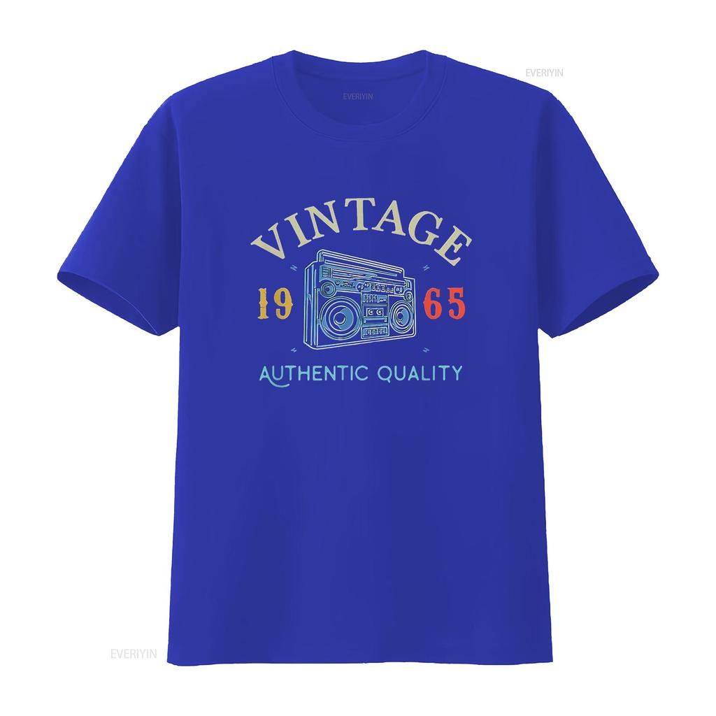 Womens 58 Years Old 1965 Vintage 58Th Birthday Idea T Shirt Black 2XL vintage Washed Casual homme graphic streetwear