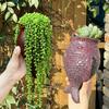 Rustic Style Fish Ornaments No-Drill Wall Mounted Planter Unique Decorative Floral Ware  Outdoor