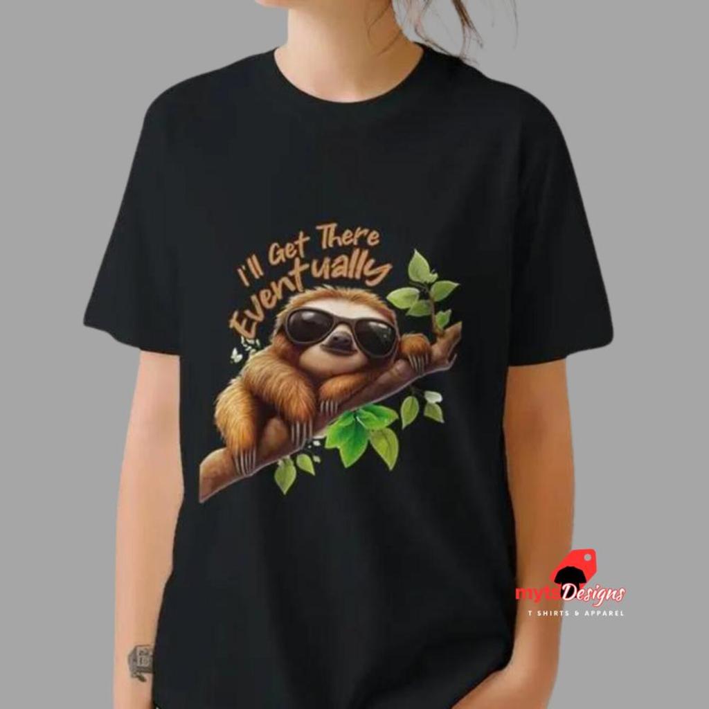 Funny Sloth Graphic T-Shirt: Quirky Relaxing Sloth Lover Gift
