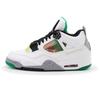 AQ9129-100 Nike Air Jordan 4 Retro Lucid Green Rasta University Red (Женский)