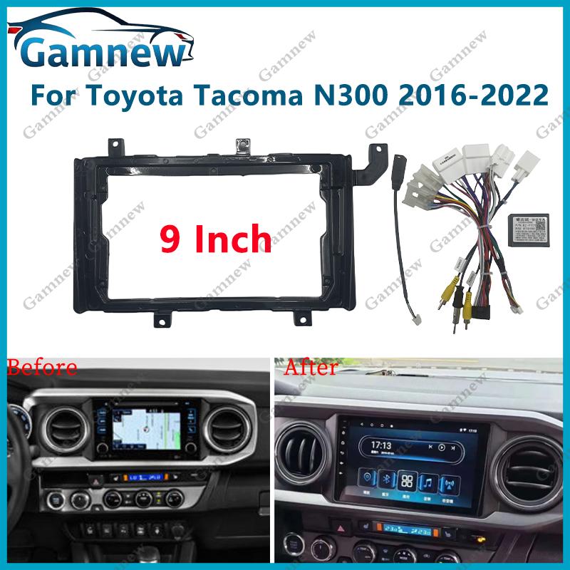 9-дюймовая рамка-переходник для автомагнитолы Android с Canbus-боксом для Toyota Tacoma N300 2015-2022