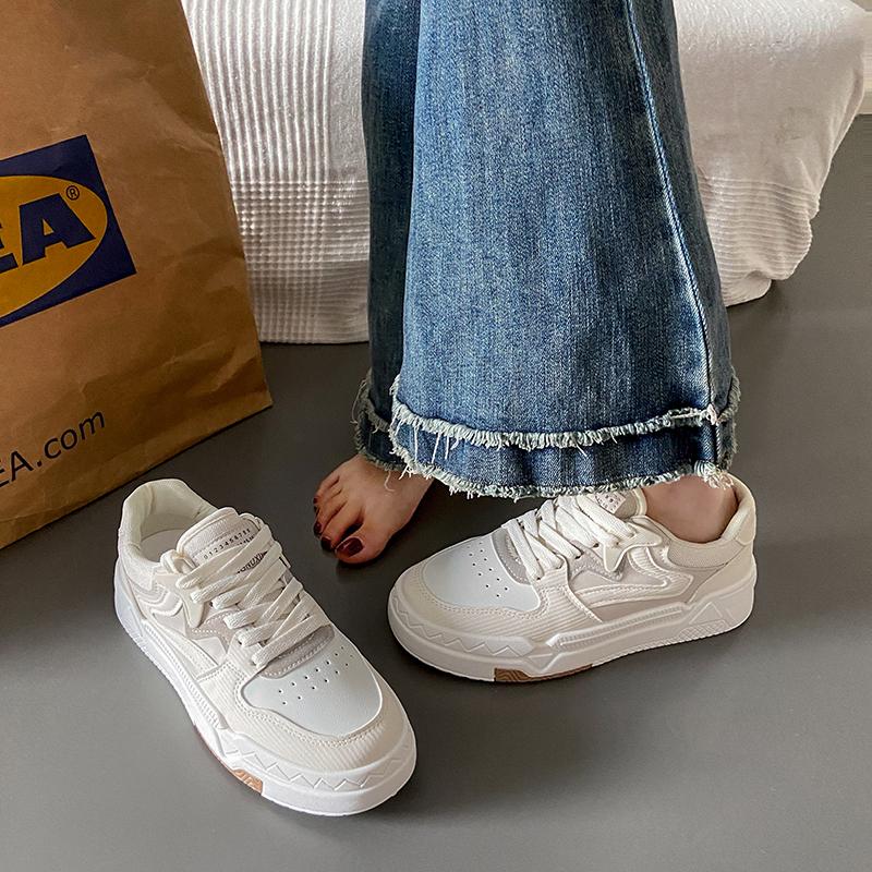 Новые стильные женские кроссовки Sneskers на платформе, модные дышащие сетчатые туфли на плоской подошве для ходьбы, кроссовки женские вулканизированные туфли