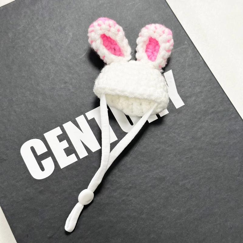 Cute Handmade Knitted Hat Hamster Decoration Chipmunk Guinea Pig Hamster Accessories Hamster Toy Halloween Christmas Pet Decor