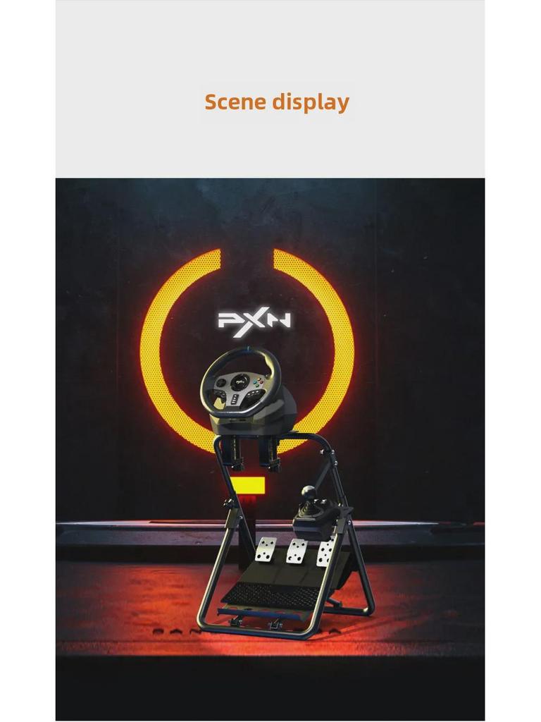 Laishida A9 Gaming Steering Wheel Stand for G27 G29 GT500 T300RS - Foldable Pedal Stand.