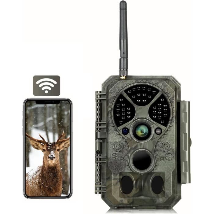 Caméra de chasse - Folgtek - 32 MP - Vision nocturne - Wi-Fi - Étanche IP66