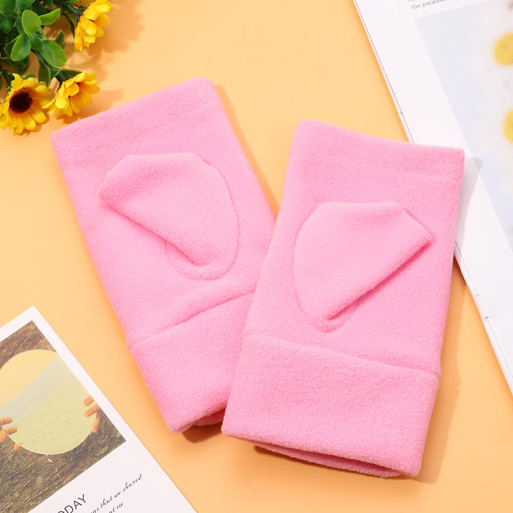 Windproof Fleece Touch Screen Warm Mittens Fingerless Gloves Half Finger Gloves Driving Gloves
