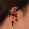 Exaggerated Punk Dragon Ear Clips for Non-Pierced Ears - Women's Dragon-Shaped Zircon Thorn Ear Hooks