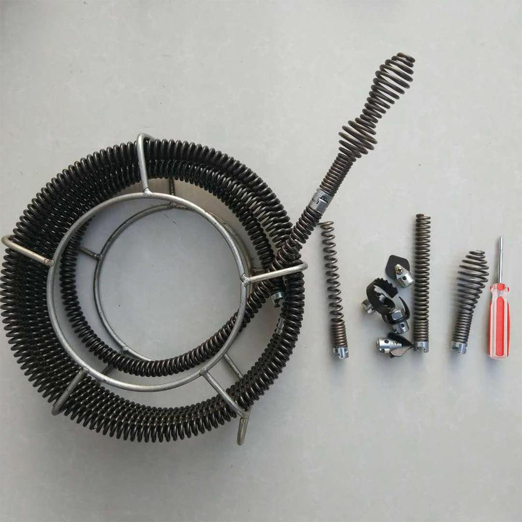 16mm Drain Cleaner Combination Cutter Heads Set Pipe Cleaning Tool for Efficient Pipe Unclogging In Kitchen and Bathroom