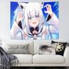 Hololive Shirakami Fubuki Мультяшный Гобелен Искусство Научная Фантастика Комната Домашний Декор Настенное Полотно Домашний Декор
