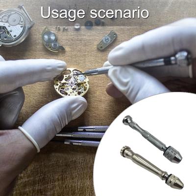 Алюминиевый поворотный штифт тиски отвертка патрон для ручной дрели инструмент для ремонта часов часовщик ювелирные изделия перфоратор ручной инструмент