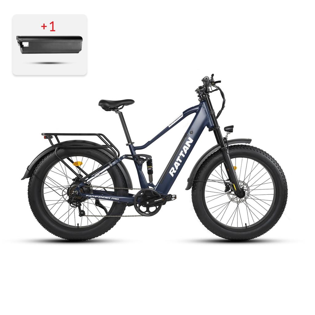 PATTAN Pathfinder Pro 26*4 Inch Off-Road Tires Electric Bicycle 750W Motor 48V18AH Battery Commuting 80-120KM RangeElectric Bike With Seat
