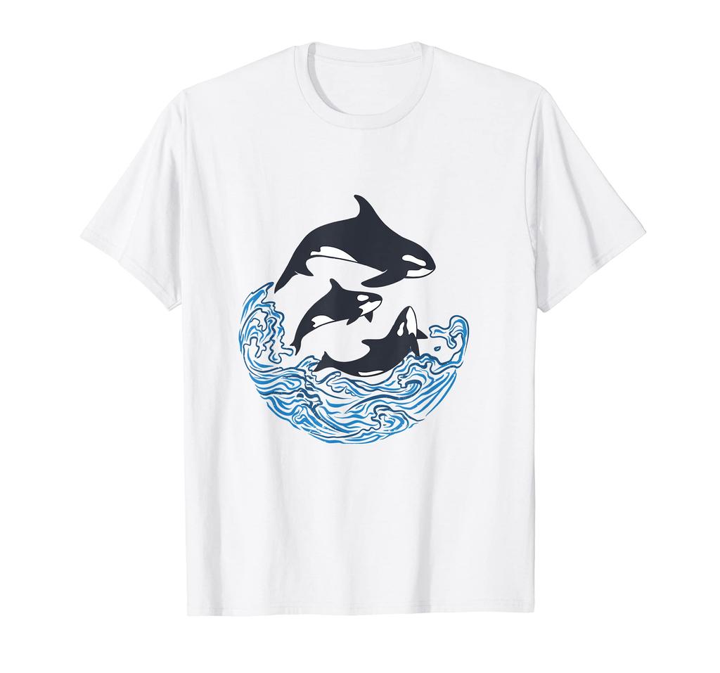 Funny Killer Whale Sea Whale Shark Funny Cute Goods Clothes Story Present Original Summer T-shirt Men's T-shirt