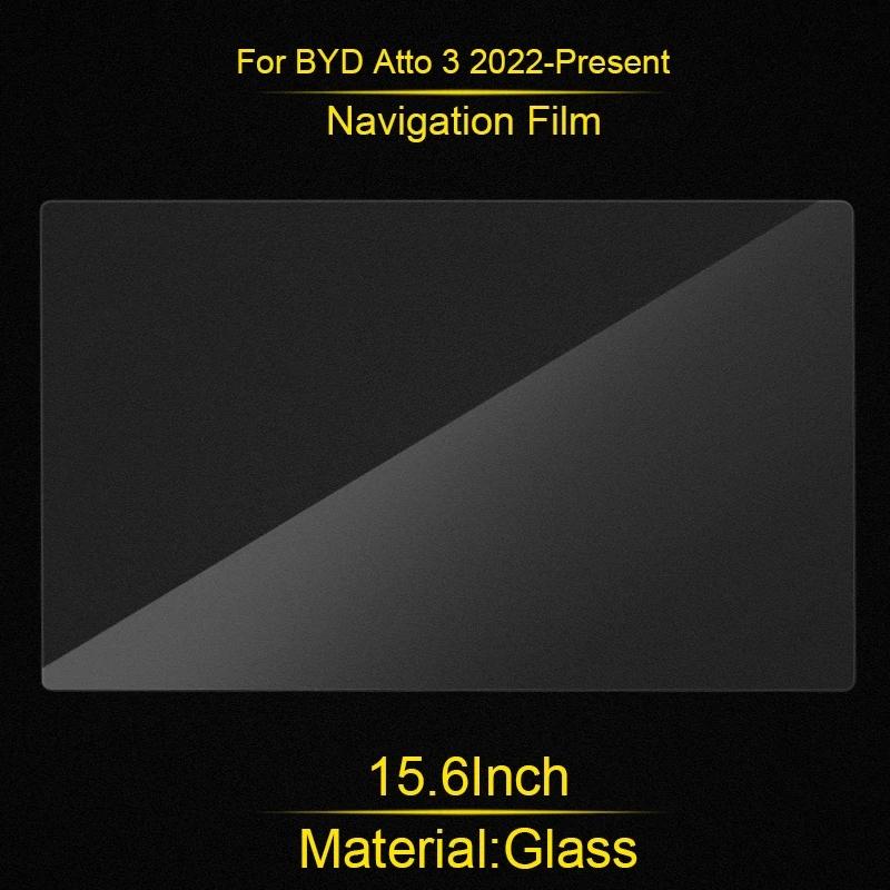 Car Tempered Glass Film For BYD Atto 3 Yuan Plus 2022 2023 Center Control Touchscreen Navigation Screen Protector