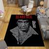 Custom 1Pc Scarface Typography Art Rug Office Carpet Indoor Outdoor Entrance Doormat Nonslip Soft And Comfortable Living Room D2915320