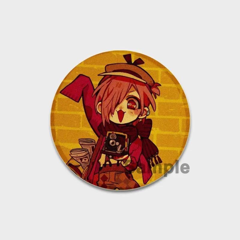 32/44/58 мм эмалевые булавки ручной работы, ювелирные аксессуары, аниме-брошь-булавка в виде унитаза Ханако-кун для одежды, украшения для рюкзака, значок для косплея