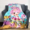 1pc Lalaloopsy2 Blanket, Gift, for Men and Women, Soft Blanket, Good for Sofa Bed Couch Travel, Lightweight Flannel Blanket