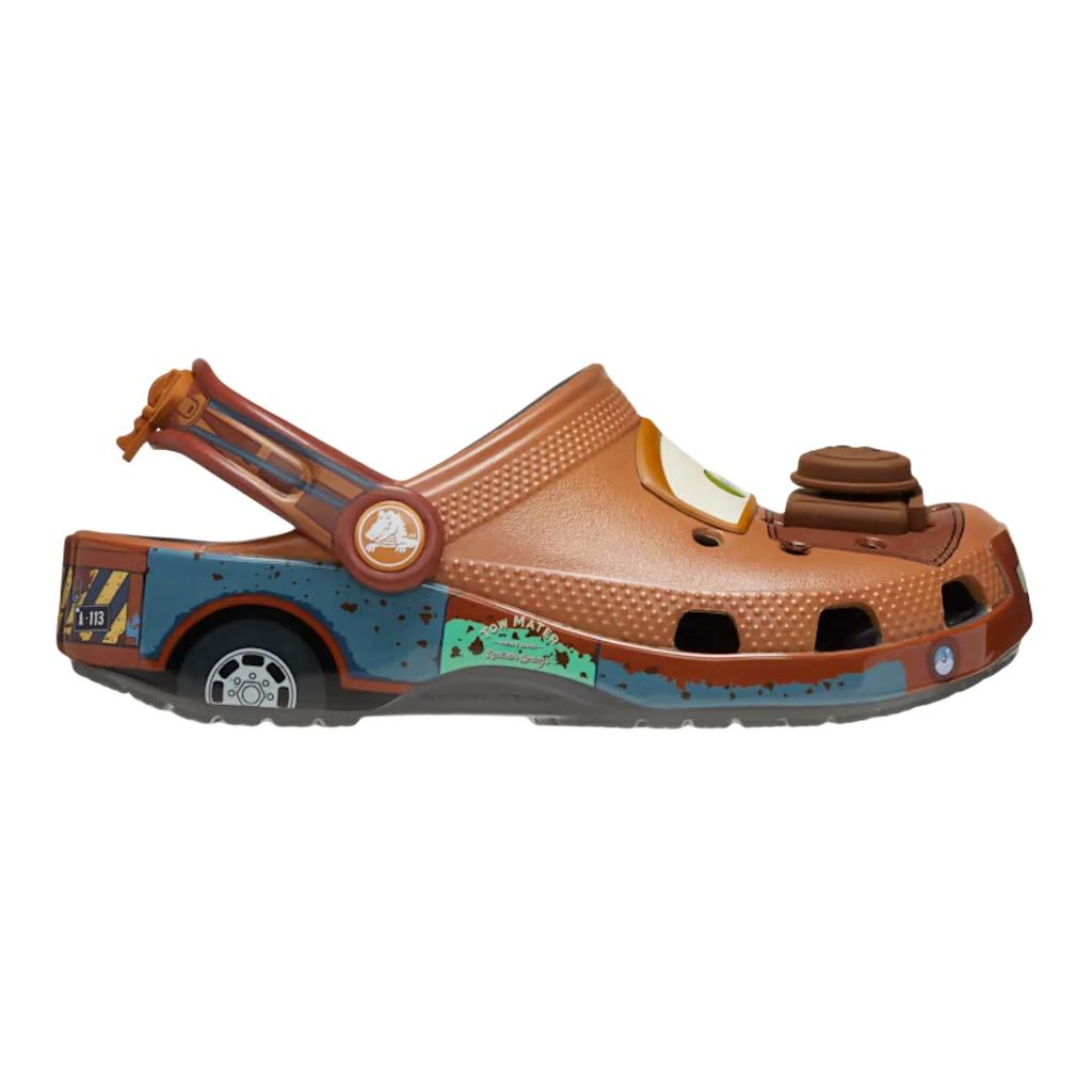 Cars x Crocs Classic Clog Детские Кроксы Mater Детские Кроссовки Коричневый Серо-Сланцевый 209376-0DA